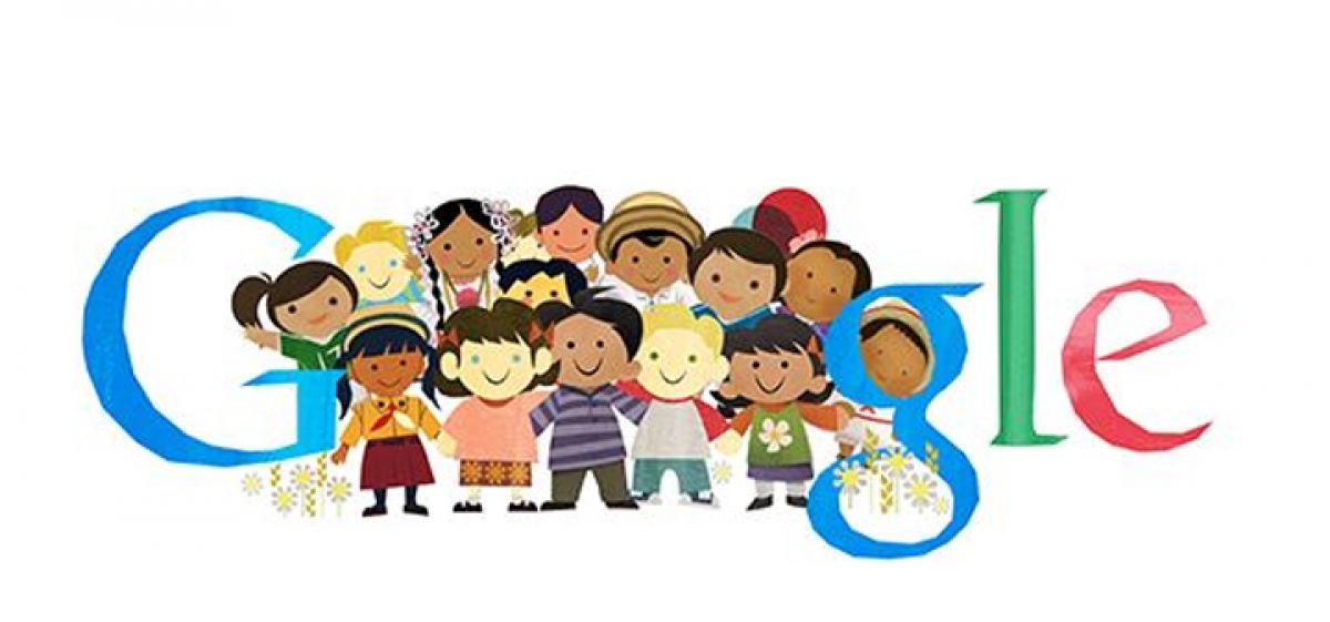 Google celebrates Children`s day with doodle